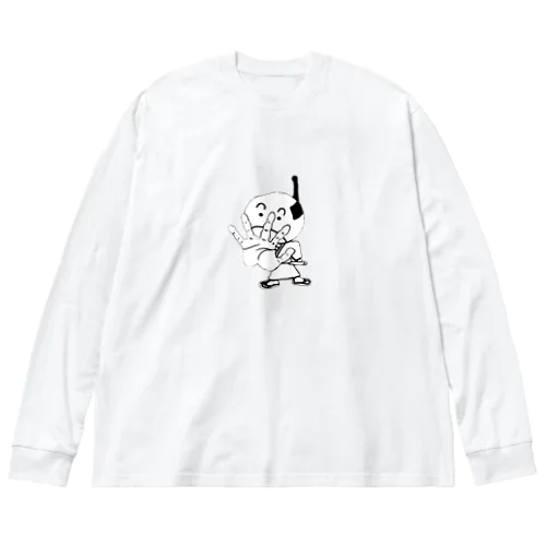 さむらいくん ビッグシルエットロングスリーブTシャツ