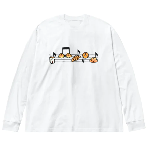 パンの五線譜 ビッグシルエットロングスリーブTシャツ