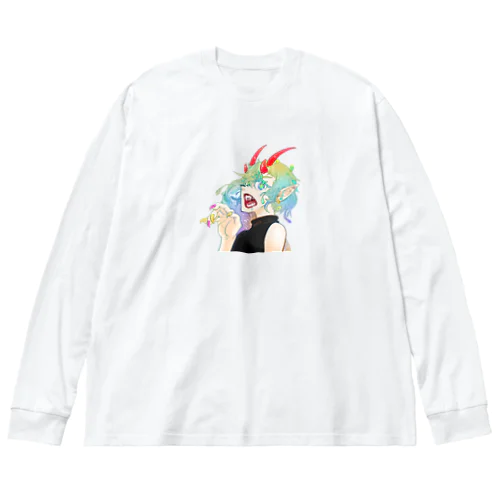 鬼の子 ビッグシルエットロングスリーブTシャツ