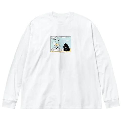 バーガーの降る昼 Big Long Sleeve T-Shirt