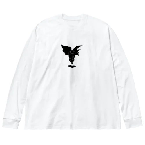 天使と悪魔のピクトグラム Big Long Sleeve T-Shirt