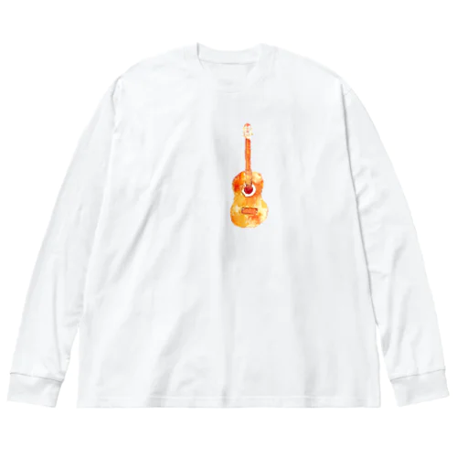 ギター(orange) Big Long Sleeve T-Shirt