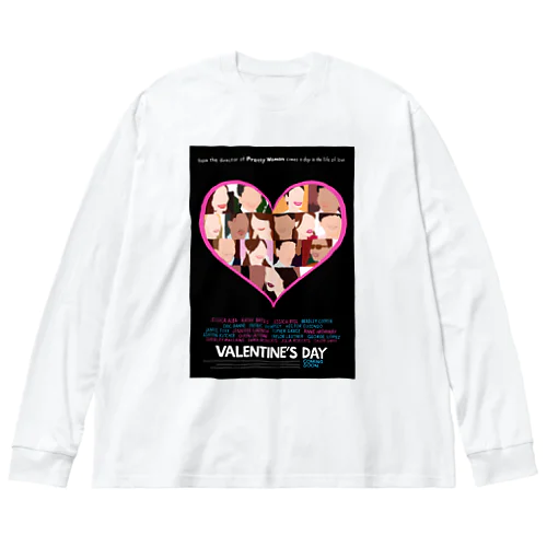 Valentine's Day Fan Art ビッグシルエットロングスリーブTシャツ