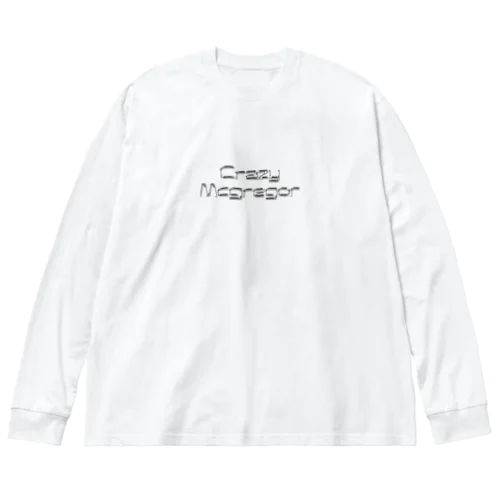 メタリックCrazyMcgregorロゴ Big Long Sleeve T-Shirt