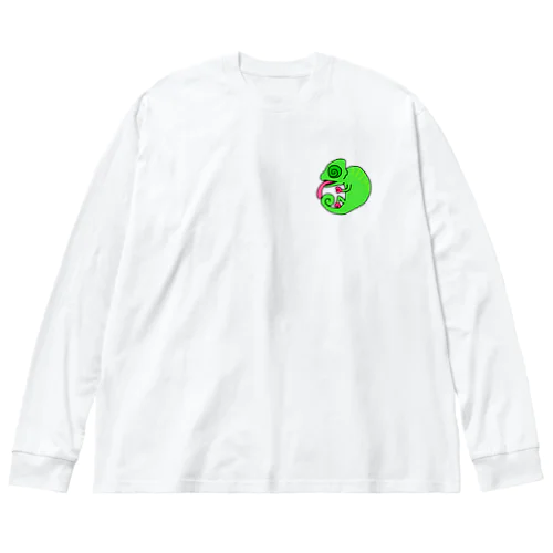 まるかわカメレオン Big Long Sleeve T-Shirt