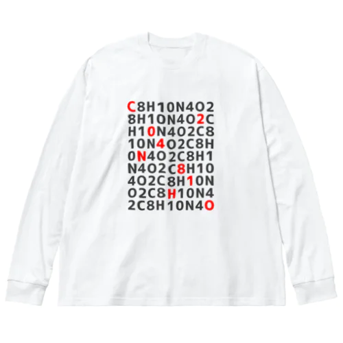 カフェインシャツ Big Long Sleeve T-Shirt