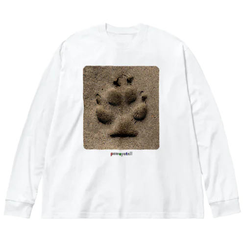 犬の足跡 ビッグシルエットロングスリーブTシャツ