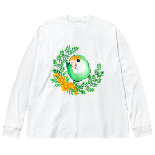 かわインコシリーズ　その1 Big Long Sleeve T-Shirt