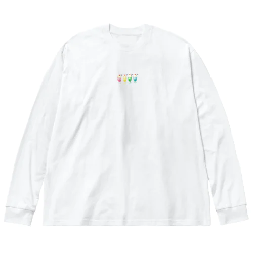 4色クリームソーダ Big Long Sleeve T-Shirt