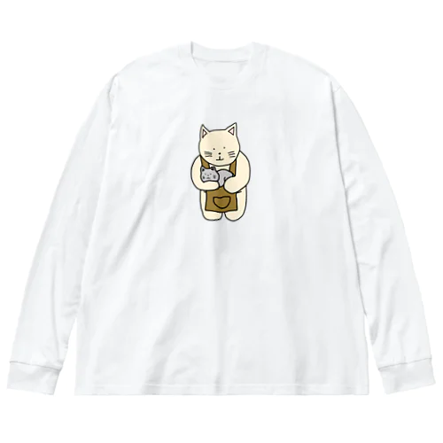 猫カフェねこ Big Long Sleeve T-Shirt