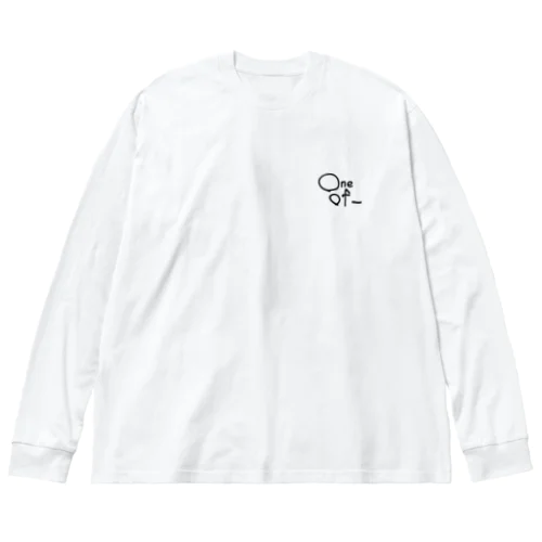 one of_ロゴ Big Long Sleeve T-Shirt