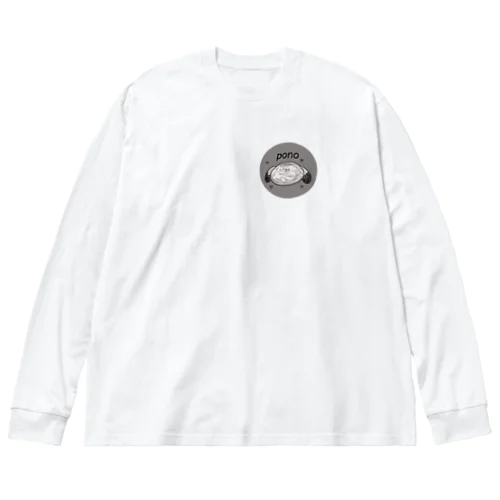 ponoちゃん 루즈핏 롱 슬리브 티셔츠