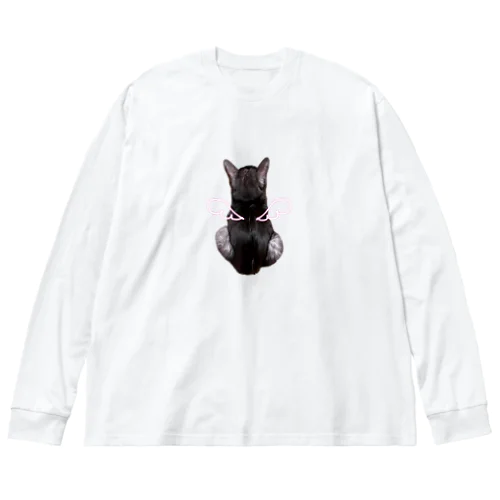 天使のバックショットねこ Big Long Sleeve T-Shirt