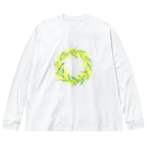 ミモザのリース Big Long Sleeve T-Shirt