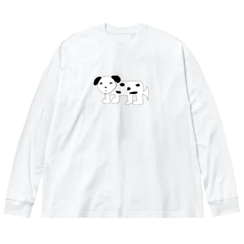 ばかでかいぬ ビッグシルエットロングスリーブTシャツ