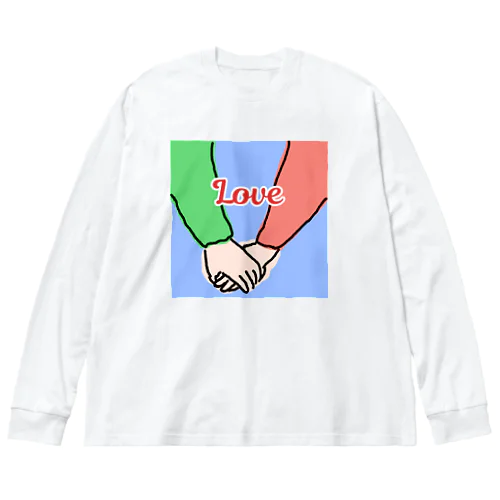 手を繋ごう Big Long Sleeve T-Shirt