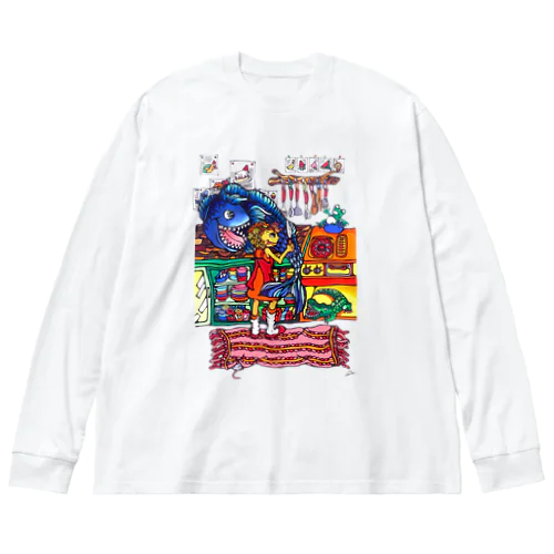 🌈FISH or？ ビッグシルエットロングスリーブTシャツ