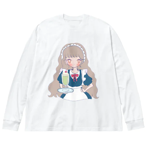 メイドさん ビッグシルエットロングスリーブTシャツ