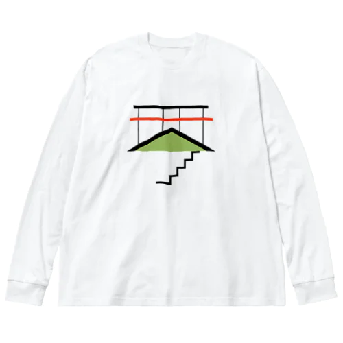 建築漢字　琴 Big Long Sleeve T-Shirt