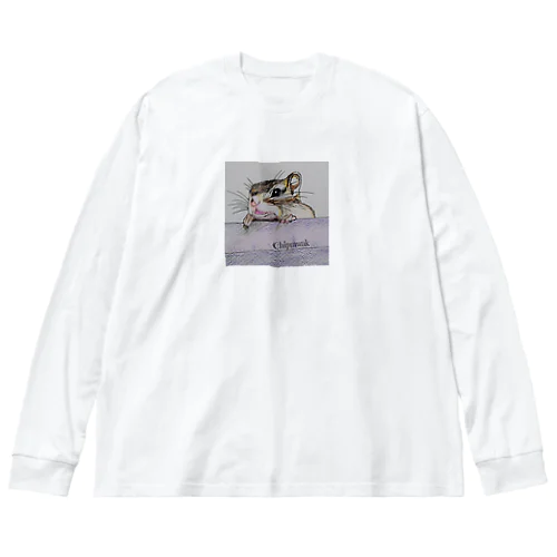 シマリス　ハンモックでくつろぐ Big Long Sleeve T-Shirt