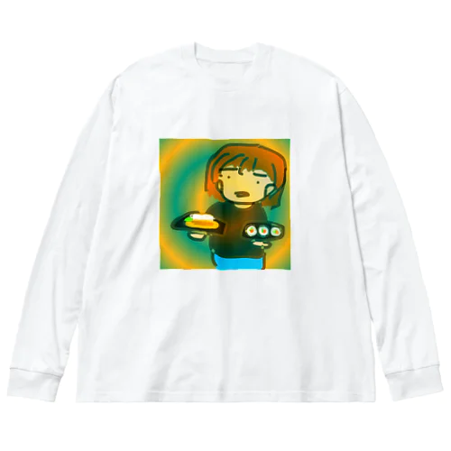 どっちたべる？？？ Big Long Sleeve T-Shirt