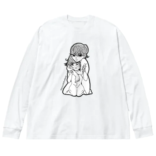 マナ＆人見（デフォルメ） ビッグシルエットロングスリーブTシャツ