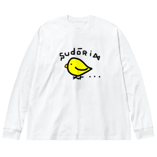 素通りする鳥 ビッグシルエットロングスリーブTシャツ