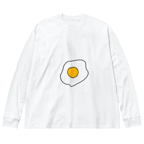 egg -目玉焼き- ビッグシルエットロングスリーブTシャツ