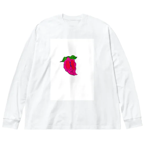 Strawberry heart ビッグシルエットロングスリーブTシャツ