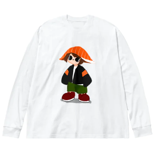 水彩風すしずきん Big Long Sleeve T-Shirt