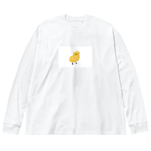 ほさほさ　ひよこくん ビッグシルエットロングスリーブTシャツ