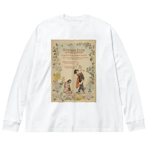 japanese prints ビッグシルエットロングスリーブTシャツ