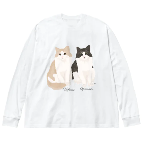 ひふみ、やまと ビッグシルエットロングスリーブTシャツ