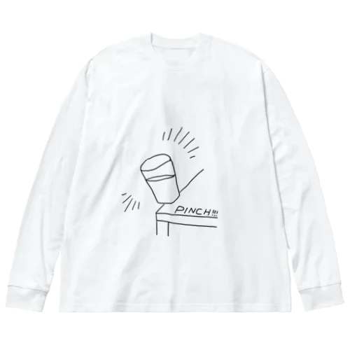 ピンチコップ ビッグシルエットロングスリーブTシャツ