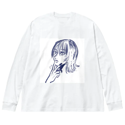 ぴーす✌️ ビッグシルエットロングスリーブTシャツ