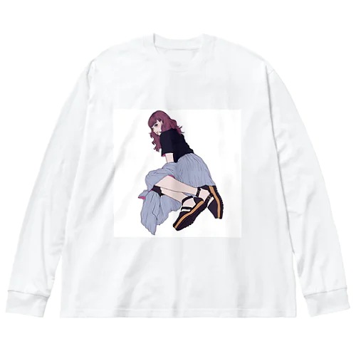 ロングスカートちゃん（背景なし） Big Long Sleeve T-Shirt