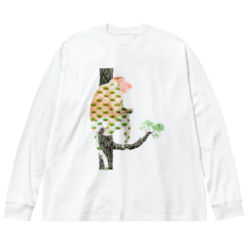 笠松 × テングザル Big Long Sleeve T-Shirt