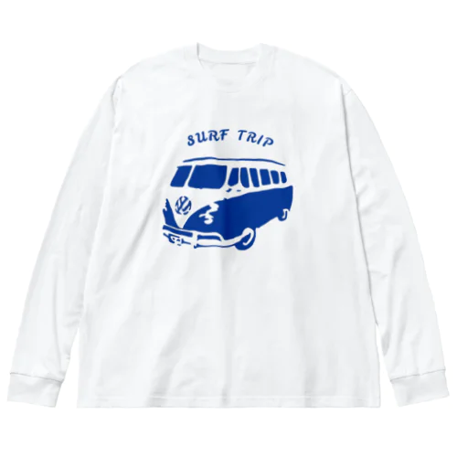 ワーゲンバスでサーフィンへGo Big Long Sleeve T-Shirt