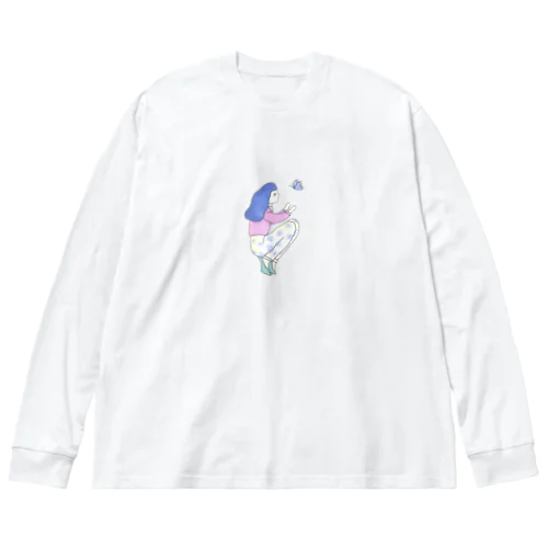 バタフライ Big Long Sleeve T-Shirt