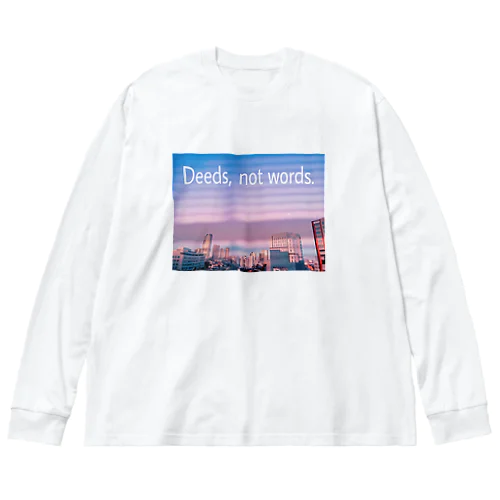 東京の夕暮れ Big Long Sleeve T-Shirt