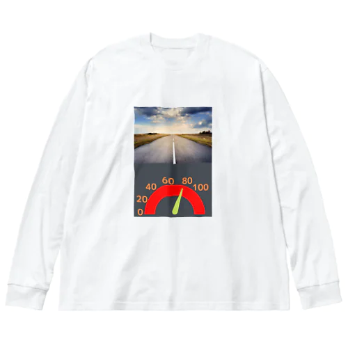 時速80キロ ビッグシルエットロングスリーブTシャツ