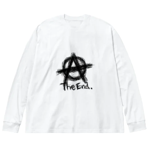 サークルA-THEEND(黒文字) ビッグシルエットロングスリーブTシャツ