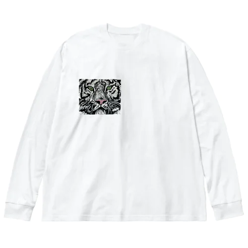 ホワイトタイガー Big Long Sleeve T-Shirt