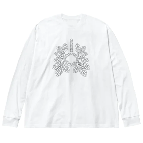 肺胞 Big Long Sleeve T-Shirt