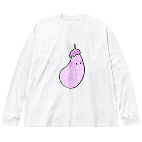 野菜シリーズ なす Big Long Sleeve T-Shirt