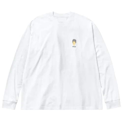 ハシビロコウ Big Long Sleeve T-Shirt