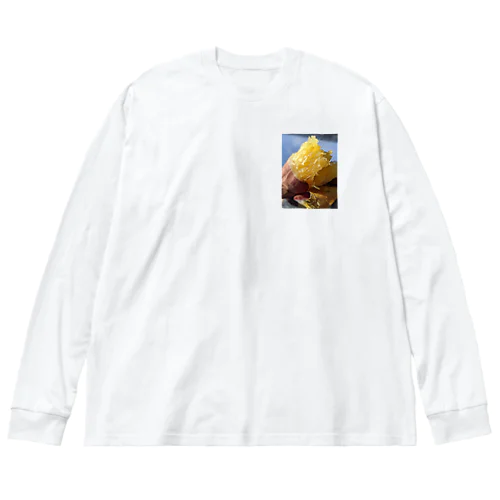 ねっちょり壷焼き芋 ビッグシルエットロングスリーブTシャツ