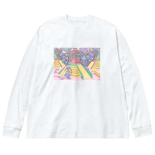 エイリアンタウン一丁目 Big Long Sleeve T-Shirt