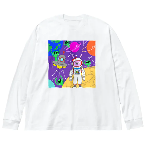 月ウサギの地球旅行 Big Long Sleeve T-Shirt