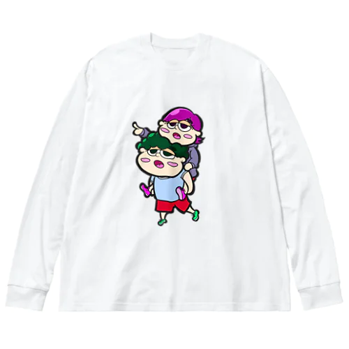 ふたりはポップコーンジャンキー Big Long Sleeve T-Shirt